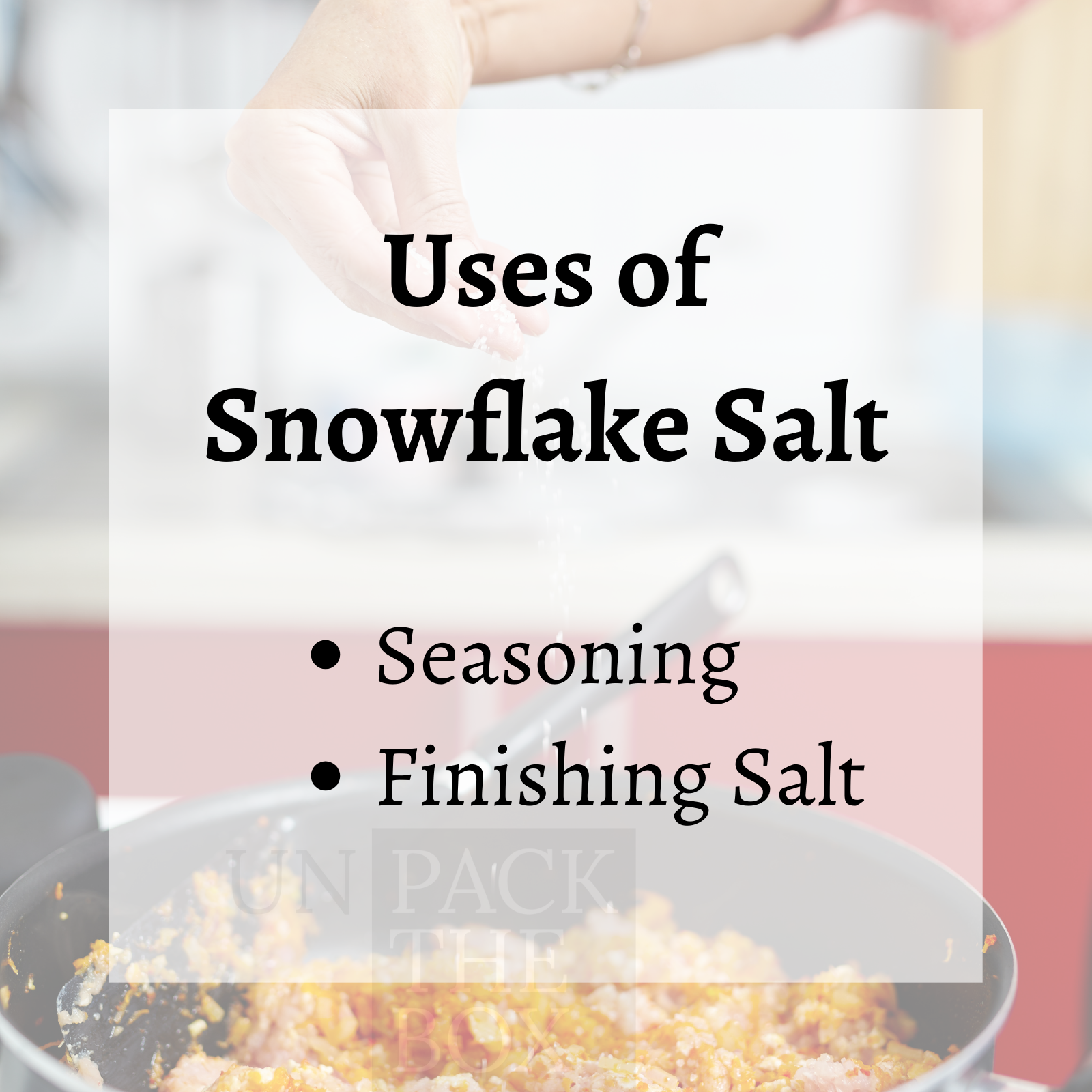 Baker & Baker Gourmet Snowflake Salt can be used as seasoning and finishing salt, a satisfying addition to many foods