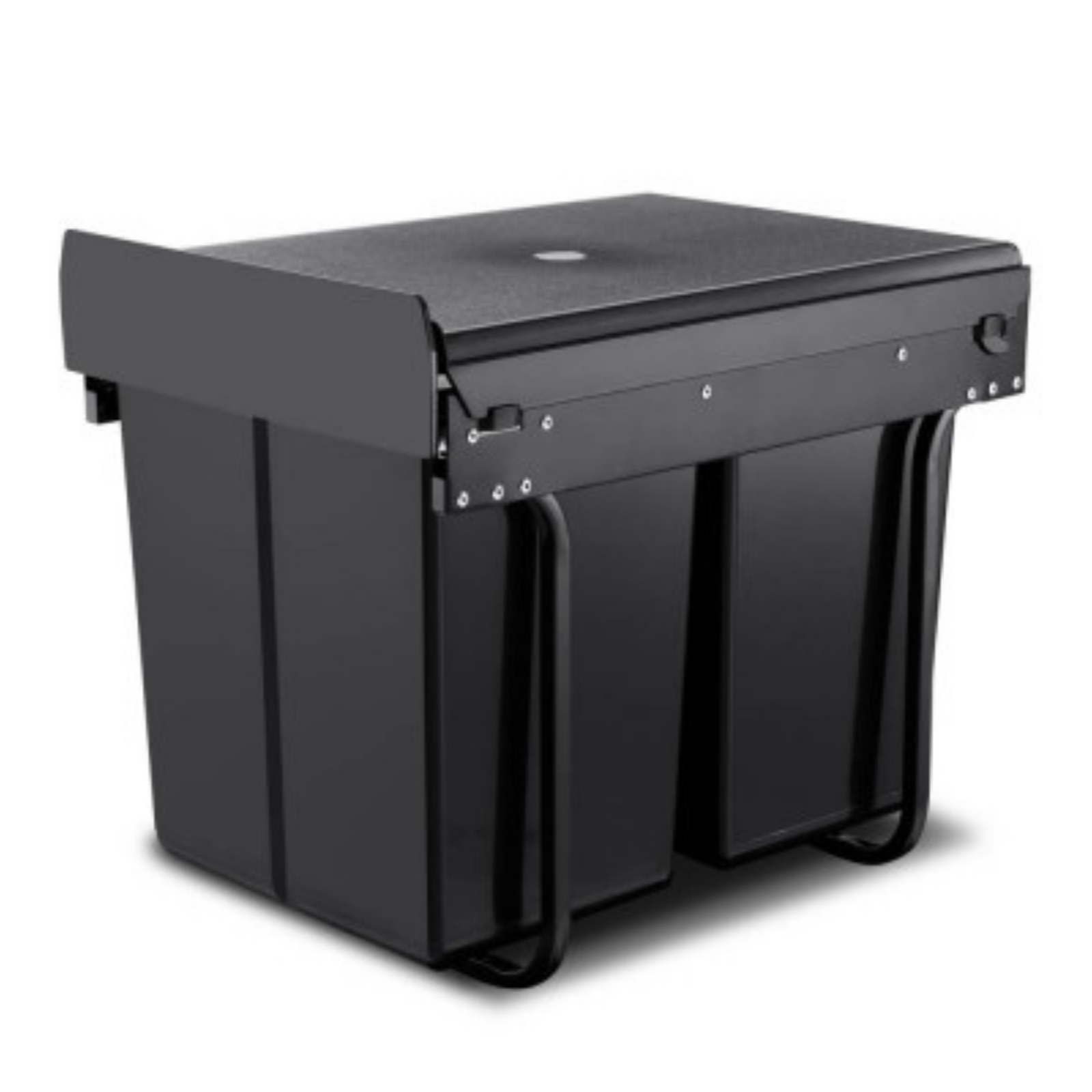 Cefito Dual Side Pull Out Bin's body & cover is made from ABS and Polypropylene plastic